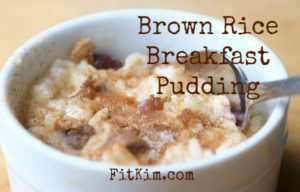 Brown Rice Breakfast Pudding-FitKim