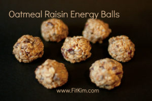 Oatmeal Raisin Energy Balls-FitKIm